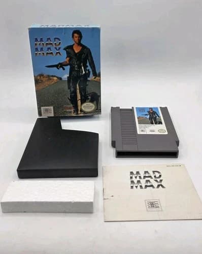 Mad Max Original Nintendo NES Complete Tested Works