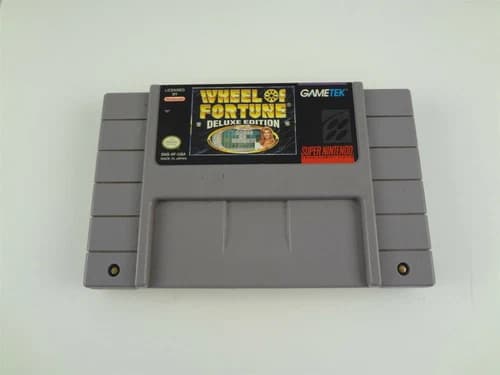 Wheel Of Fortune Deluxe Edition Game Cartridge Only (SNES, 1994) Super Nintendo