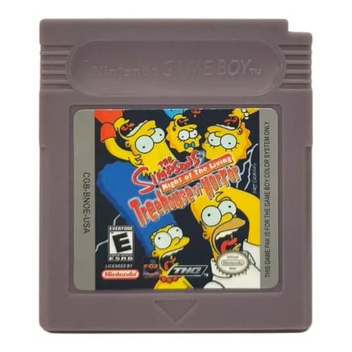 The Simpsons Night of the Living Treehouse of Horror Nintendo Game Boy Color GBC
