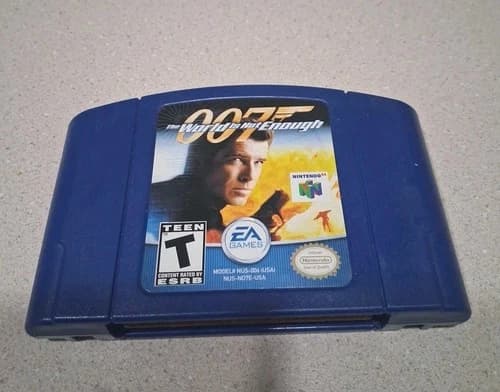 World Is Not Enough - Nintendo 64 (N64) Tested/Works VG Cond Blue Cart Authentic