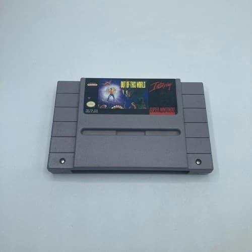 Out of this World 1992 Tested SNES Nintendo - Tested Working -