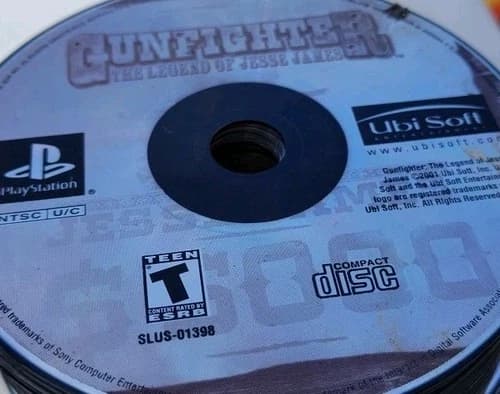 Gunfighter : The Legend Of Jesse James (PS1) - Sony PlayStation DISC ONLY