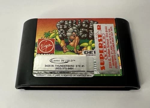 1991 SEGA Genesis CHUCK ROCK Video Game CARTRIDGE ONLY TESTED!