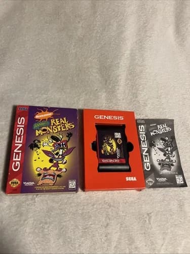 AAAHH Real Monsters (Sega Genesis, 1995) Free Shipping