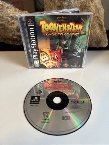 Tiny Toon Adventures: Toonenstein -- Dare to Scare (Sony PS1) Tested. CIB. Clean