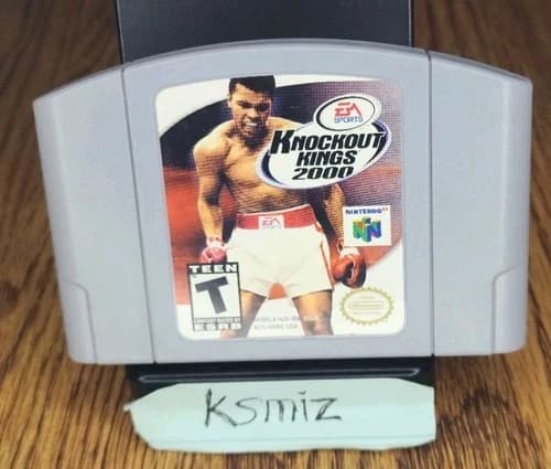 Knockout Kings 2000 Nintendo 64 N64 Authentic Cleaned Tested Cartridge Only