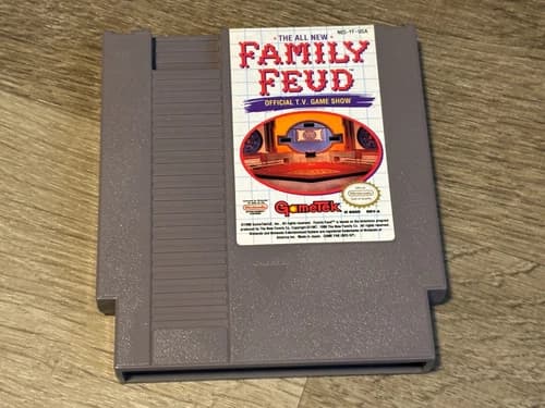 Family Feud Nintendo Nes Cleaned & Tested Authentic Very Good Condition