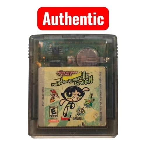 The Powerpuff Girls Paint the Townsville Green (Nintendo Game Boy) GBC Authentic