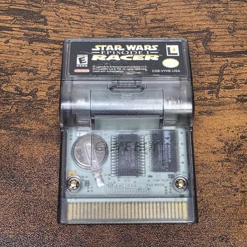 Star Wars Episode 1 Racer (Nintendo Game Boy Color 1999) w/ battery cover- saves
