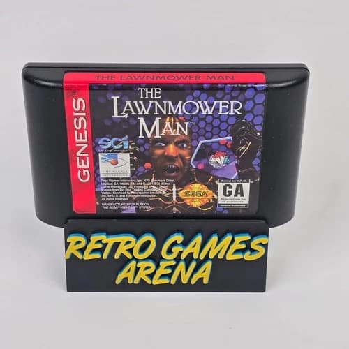 The Lawnmower Man (Sega Genesis) Cartridge TESTED