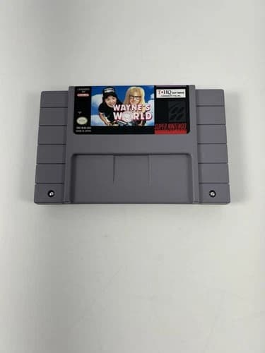 Wayne's World (Super Nintendo, 1993) SNES - Tested and Works