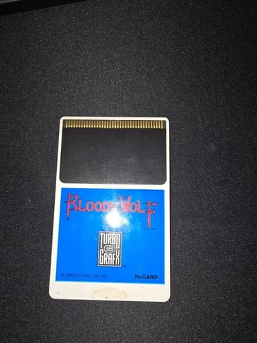 Bloody Wolf TurboGrafx 16 HuCard/Cartridge Only Authentic Tested Works