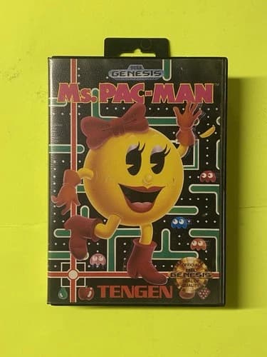 Ms. Pac-Man Sega Genesis 1991 Complete in Box with Manual