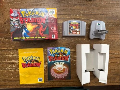 Pokemon Stadium w/ Transfer Pak. N64 Nintendo 64 CIB