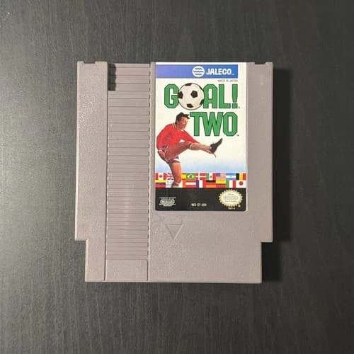 Rare Goal Two! Two 2 Nintendo NES Soccer Game -Tested & Working Cartridge Only