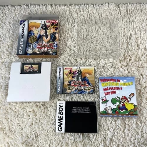 Yu-Gi-Oh the Sacred Cards )Nintendo Game Boy Advance, 2003) GBA CIB No Cards