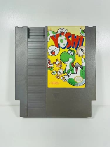 YOSHI -- NES Nintendo Authentic Original 2 Player Game TESTED GUARANTEED