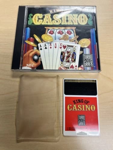 King Of Casino Turbografx-16 (TurboGrafx-16, 1990) CIB Tested