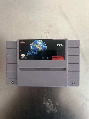 SIM Earth The Living Planet - SUPER Nintendo SNES Game Authentic