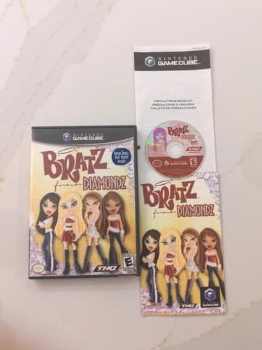 Bratz: Forever Diamondz (Nintendo GameCube, 2006) CIB Complete W/Manual