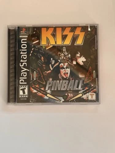 KISS Pinball PS1 PlayStation 1 Game Complete CIB Tested Working