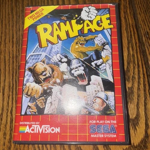 Rampage (Sega Master, 1989) No Book