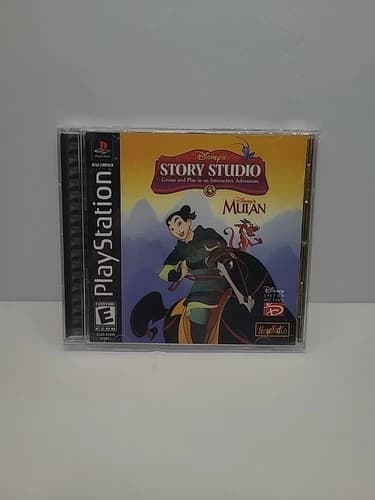 Disney's Story Studio: Mulan (Sony PlayStation 1, 1999) Complete Cib With Manual