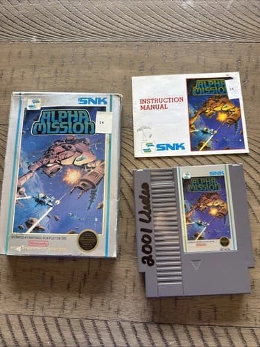 Alpha Mission (Nintendo NES) - CIB Complete - Tested - Authentic