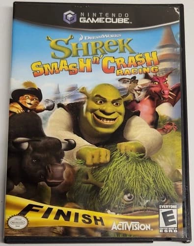 Shrek: Smash n' Crash Racing (Nintendo GameCube, 2006) Complete, Tested