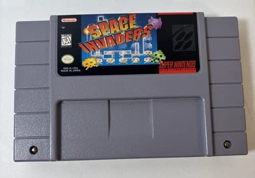 Space Invaders (Super Nintendo SNES, 1997) – Authentic Cartridge