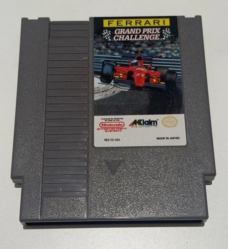 Ferrari Grand Prix Challenge - Nintendo NES 1992 - Authentic Cartridge