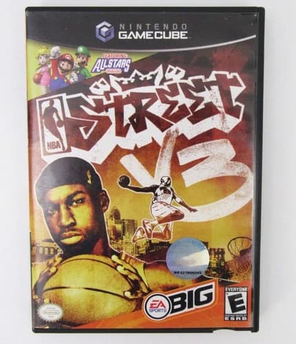 NBA Street Vol. 3 Nintendo GameCube, 2005, All Stars Mario Luigi E1