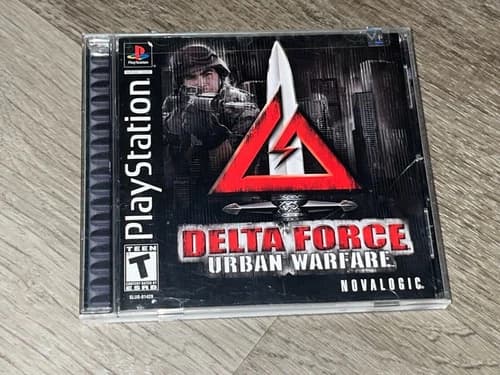 Delta Force Urban Warfare Playstation 1 PS1 Complete Authentic Good Shape Disc
